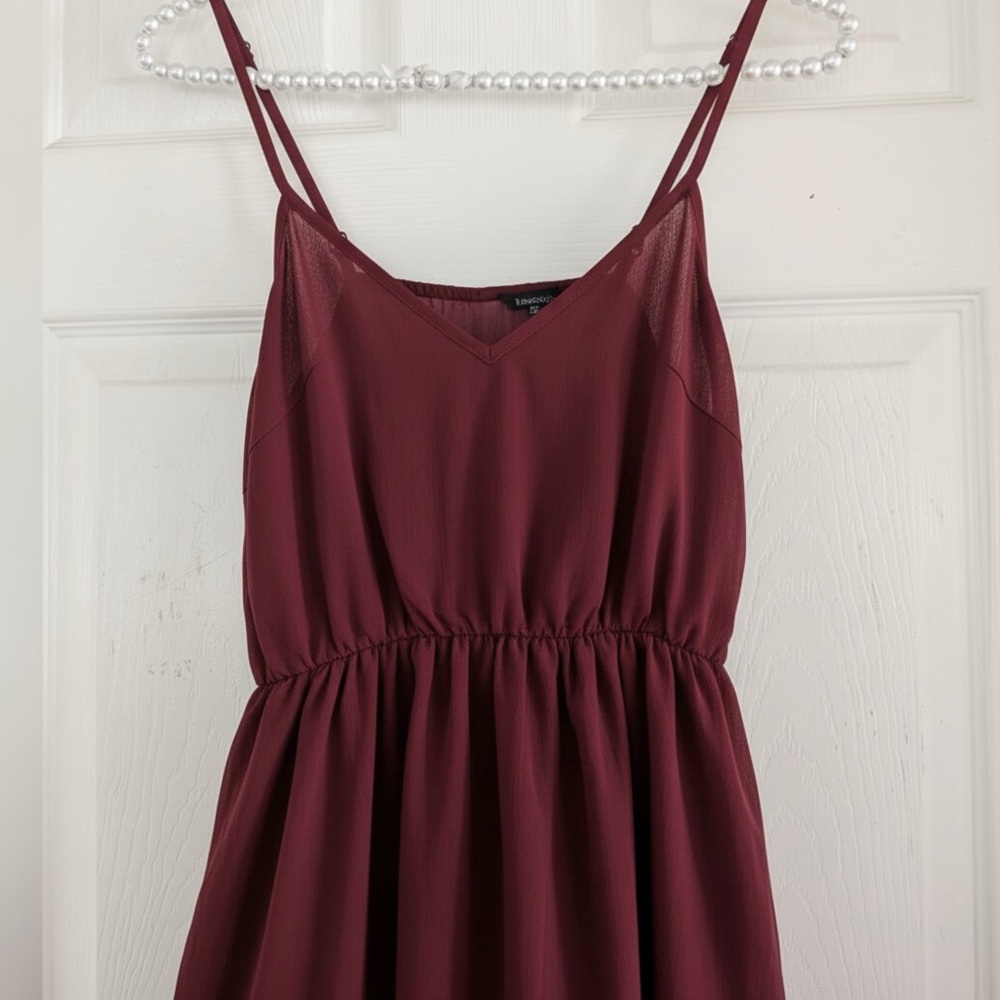 Commense Tiered Ruffle Chiffon Mini Dress Set with Liner - Picture 8 of 12